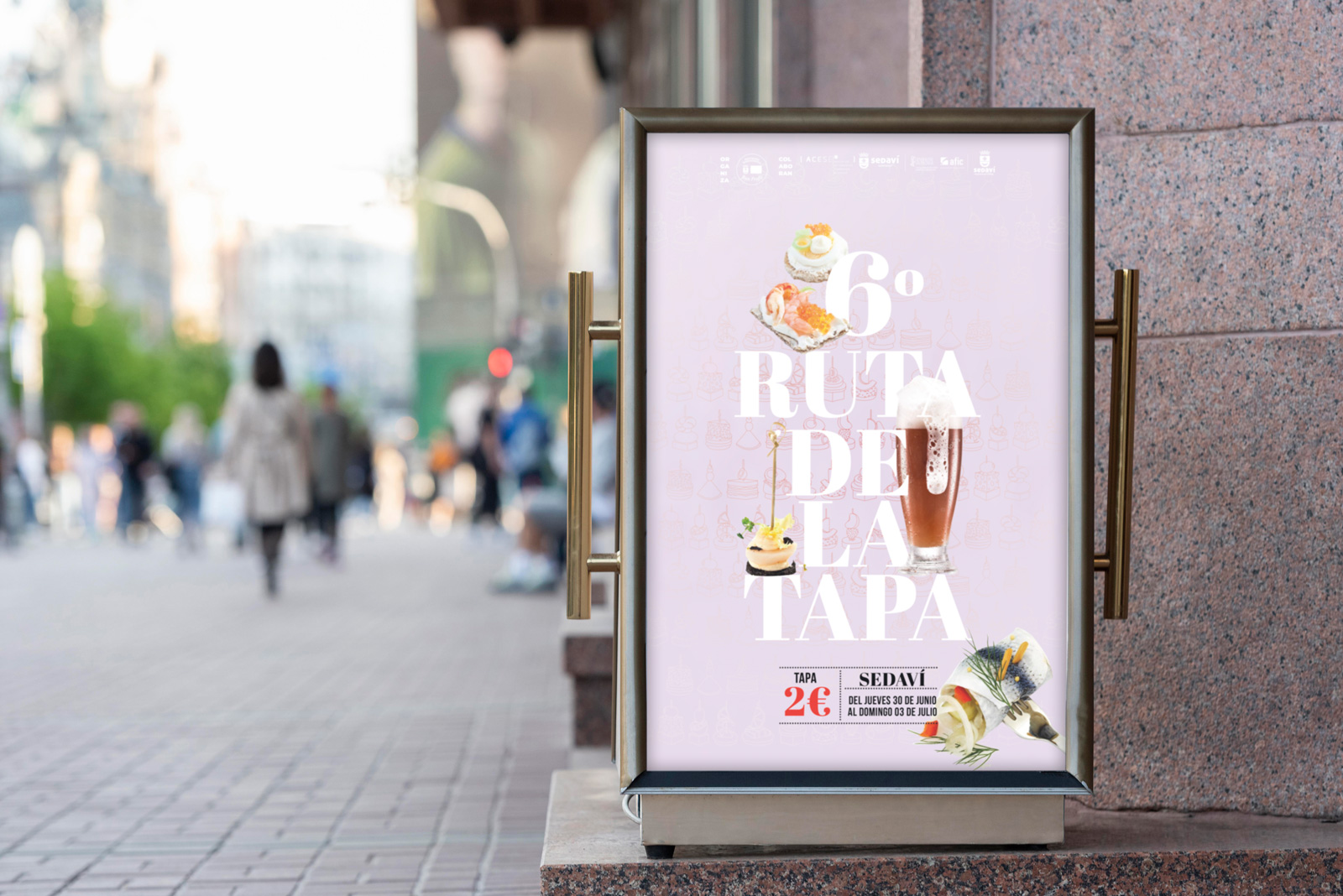 Cartel 6º Ruta de la Tapa. Sedavi