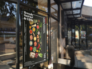 Cartel para el mercado municipal de liria