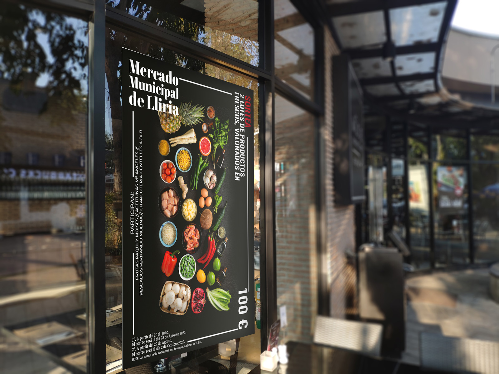 Cartel para el mercado municipal de liria