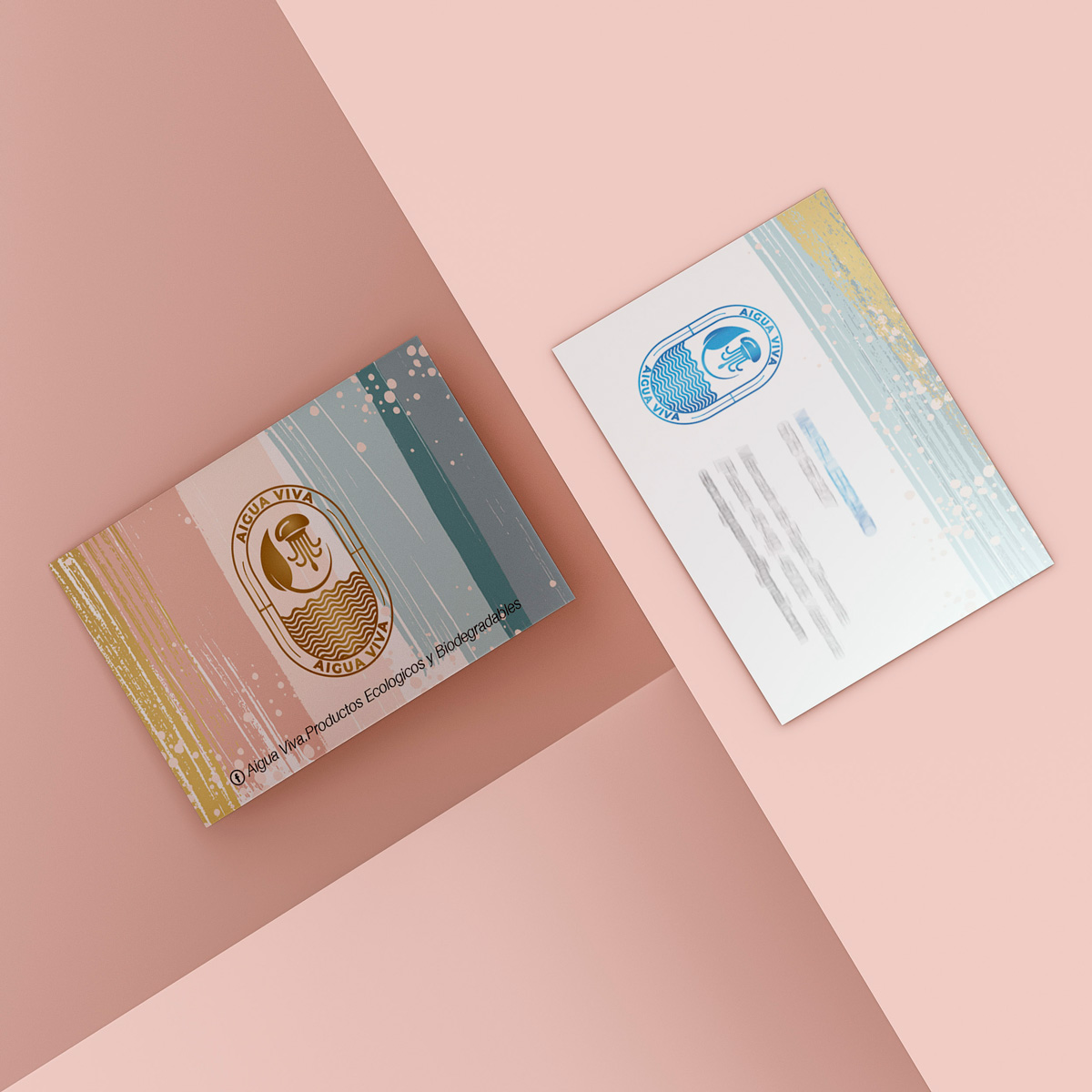 Tarjeta corporativa aigua viva