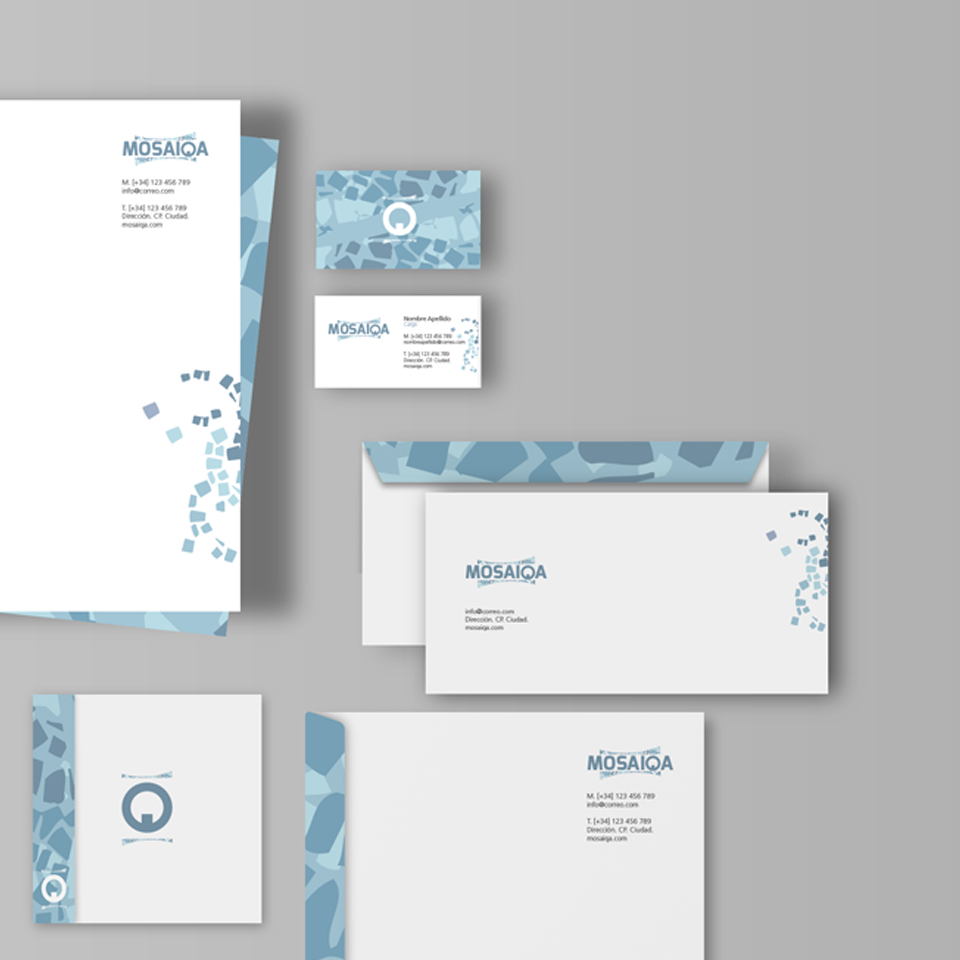 Papelería corporativa Mosaika